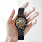 Minnesota Vikings Black Stainless Steel Watch – TANTN15903