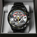 US Marine Corps Black Stainless Steel Watch – TANTN15908