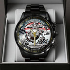US Marine Corps Black Stainless Steel Watch – TANTN15908