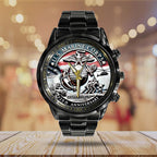 US Marine Corps Black Stainless Steel Watch – TANTN15908