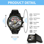 US Marine Corps Black Stainless Steel Watch – TANTN15908