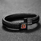 Cincinnati Bengals Crucial Catch 2025 Braided Leather Bracelet – TANTN15915