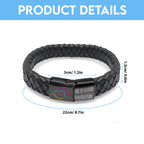 Los Angeles Rams Crucial Catch 2025 Braided Leather Bracelet – TANTN15925