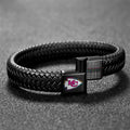 Kansas City Chiefs Crucial Catch 2025 Braided Leather Bracelet – TANTN15928