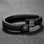 Tampa Bay Buccaneers Crucial Catch 2025 Braided Leather Bracelet – TANTN15937