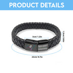 Tampa Bay Buccaneers Crucial Catch 2025 Braided Leather Bracelet – TANTN15937