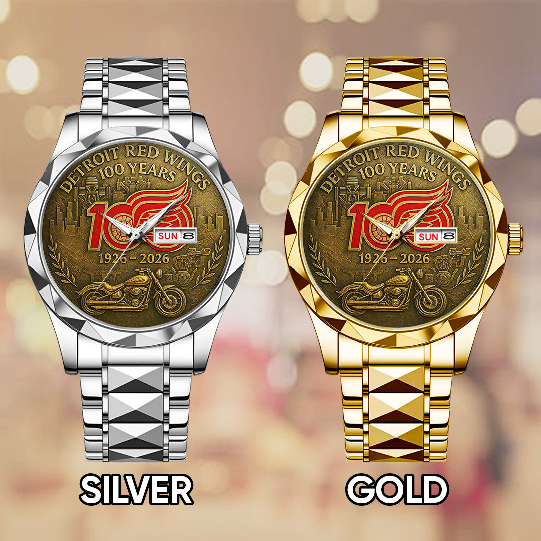 Detroit Red Wings 100th Anniversary 2026 Alloy Luxury Quartz Watch – TANTN16094