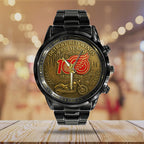 Detroit Red Wings 100th Anniversary 2026 Black Stainless Steel Watch – TANTN16095