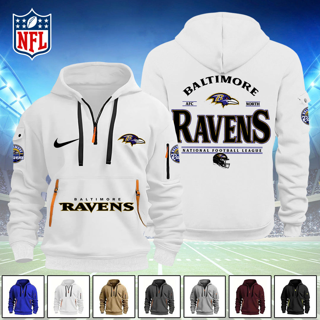 Baltimore Ravens 2D Quarter Zip Hoodie – TANTN16104