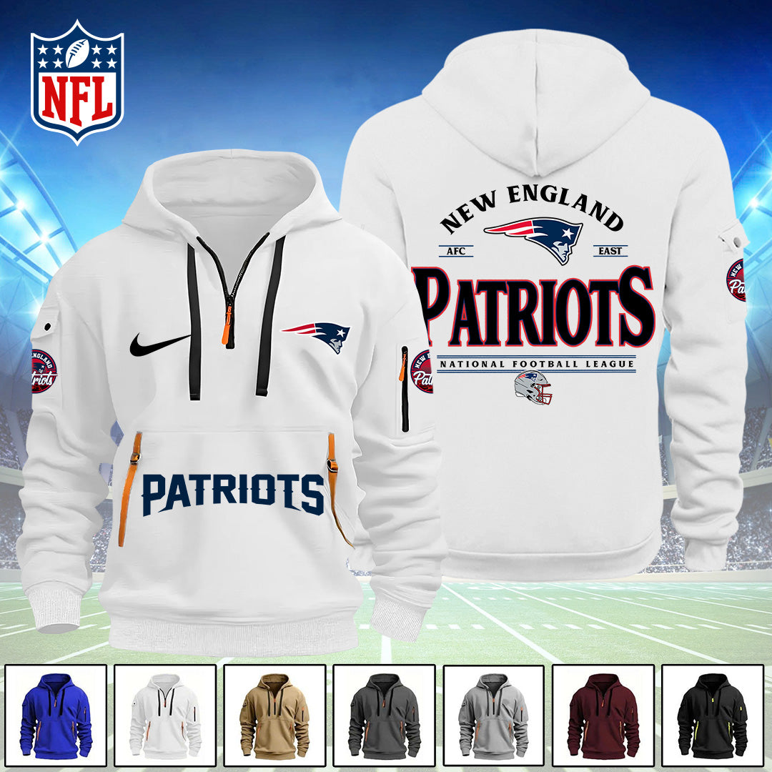 New England Patriots 2D Quarter Zip Hoodie – TANTN16123
