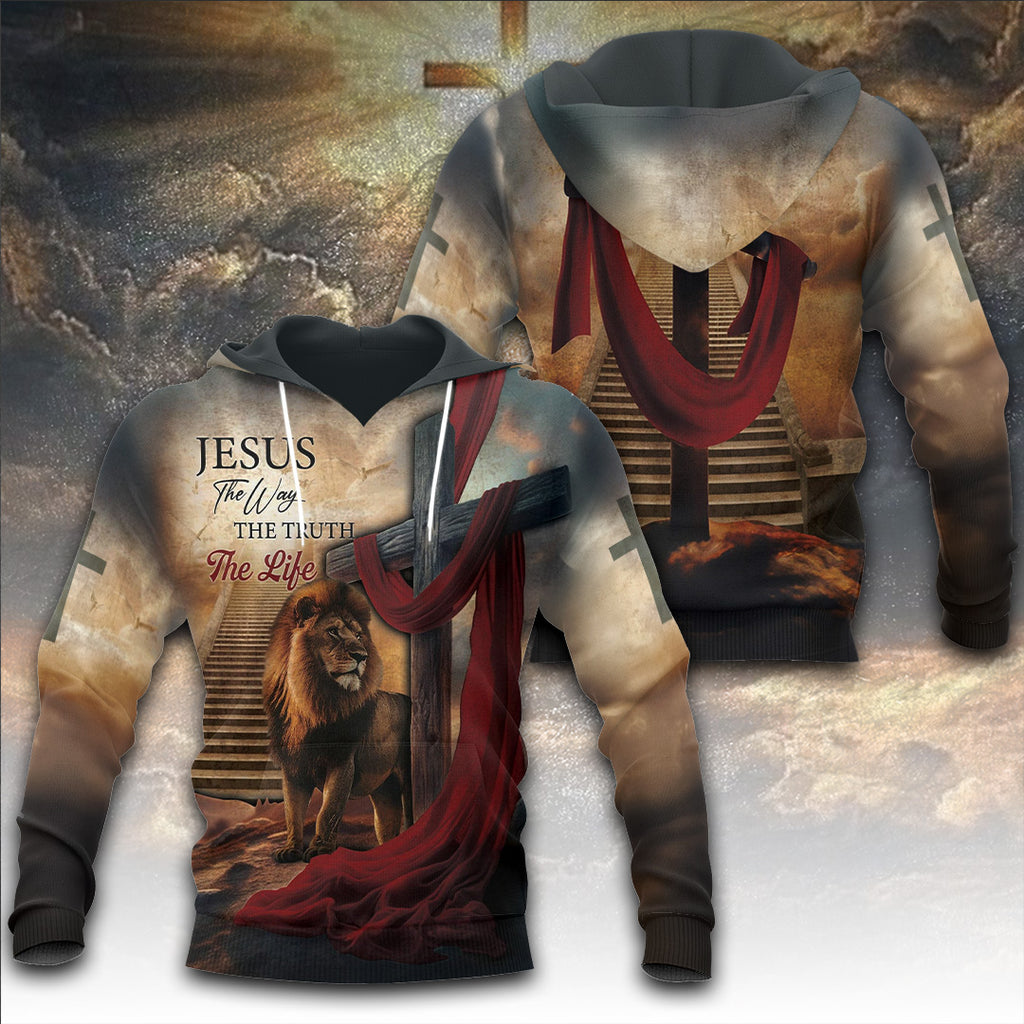 Lion Cross Resurrection Christian 3D Apparel – TANTN16190