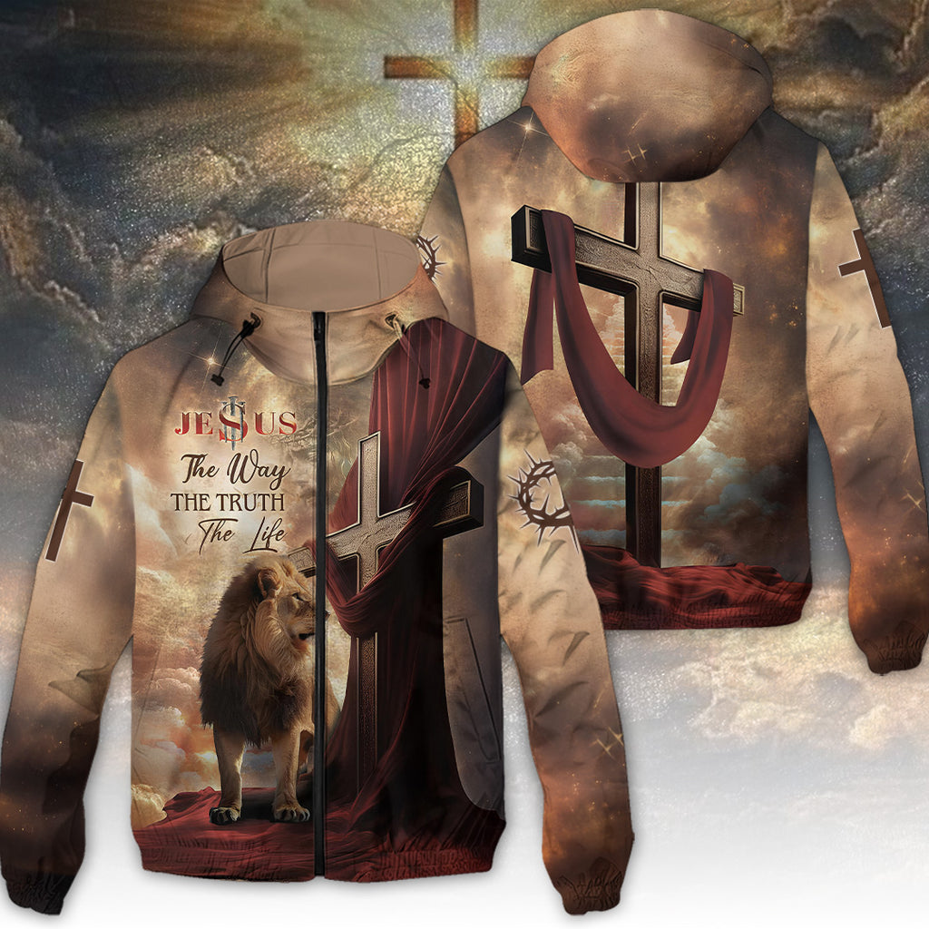 The Lion And The Path To Life 3D Windbreaker Jacket – TANTN16226