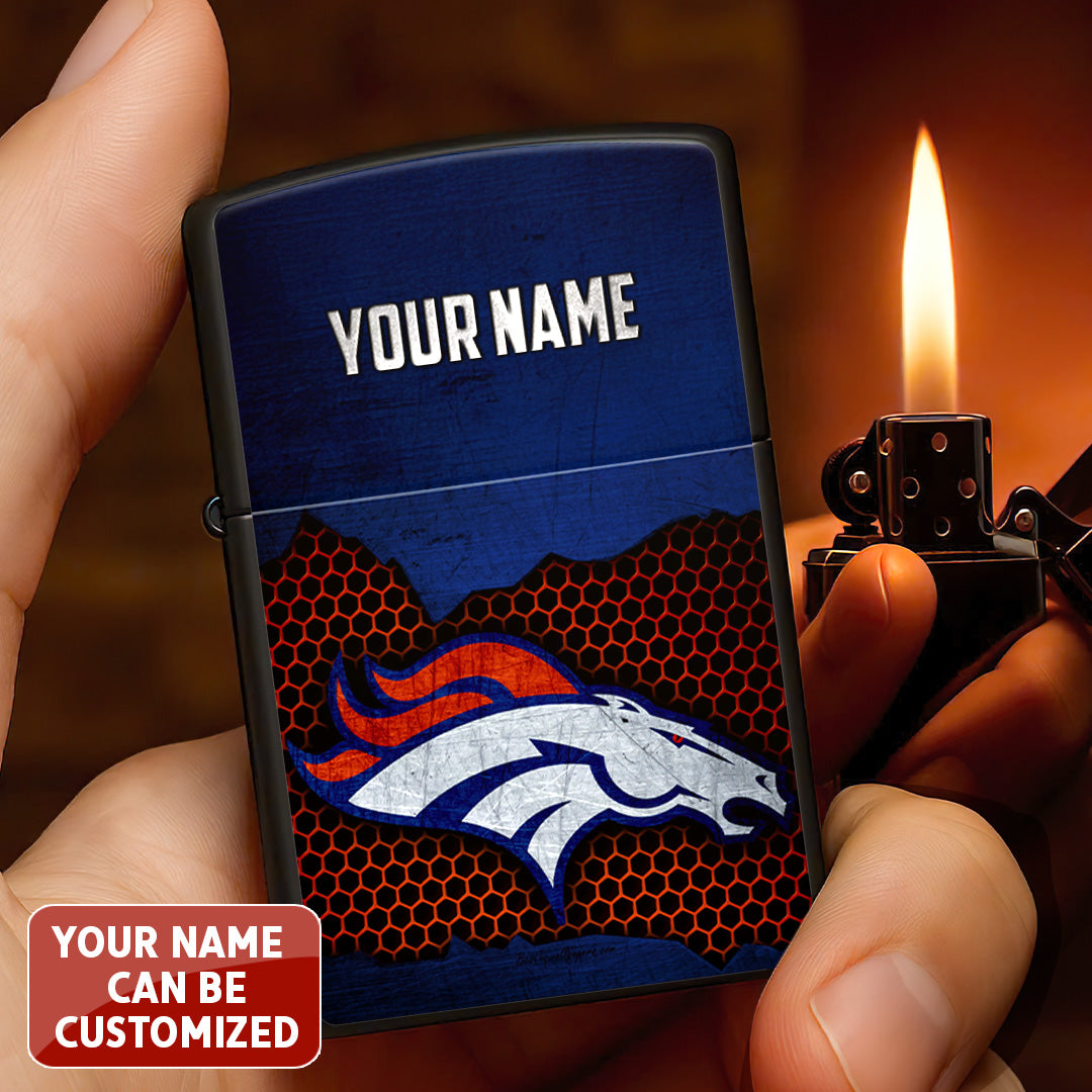 Personalized Denver Broncos Zippo Lighter Case (No Insert) – TANTN16523