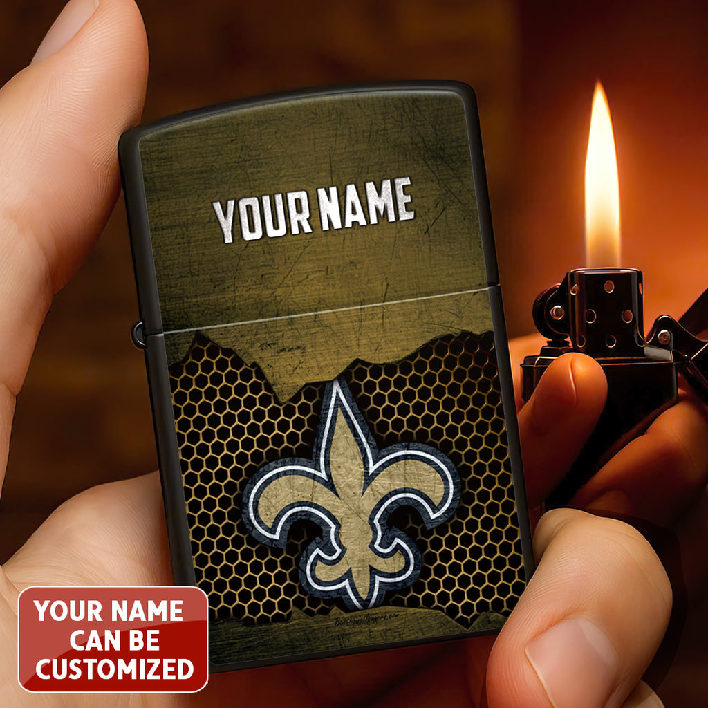 Personalized New Orleans Saints Zippo Lighter Case (No Insert) – TANTN16536