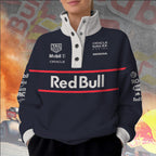 Red Bull Racing 3D Snap Button Collar Sweatshirt – TANTN16922