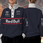 Red Bull Racing 3D Snap Button Collar Sweatshirt – TANTN16922