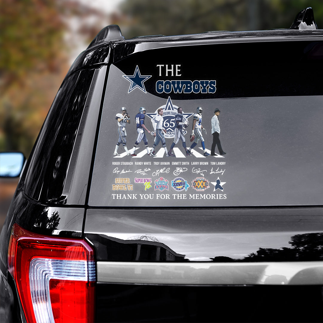 Dallas Cowboys 65th Anniversary 2025 3D Car Sticker – TANTN17053