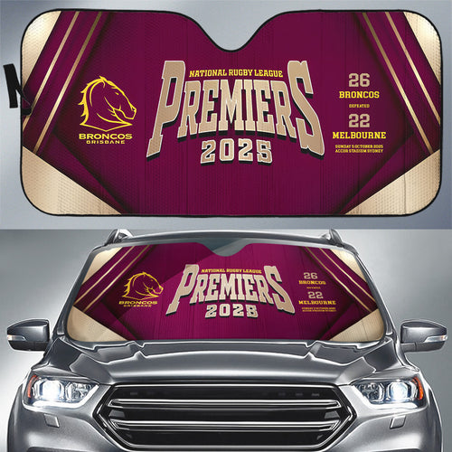 Brisbane Broncos 2025 Premiership Auto Sun Shade – TANTN17167