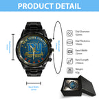 New York Giants 100th Anniversary 2025 Black Stainless Steel Watch – TANTN17179