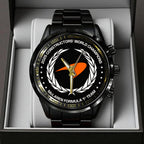 McLaren Formula 1 Team 2025 Constructors' 10 Times Black Stainless Steel Watch – TANTN17189