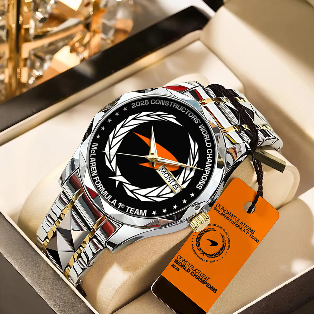 McLaren Formula 1 Team 2025 Constructors' 10 Times Alloy Luxury Quartz Watch – TANTN17190