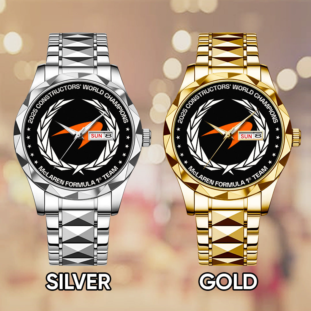 McLaren Formula 1 Team 2025 Constructors' 10 Times Alloy Luxury Quartz Watch – TANTN17190