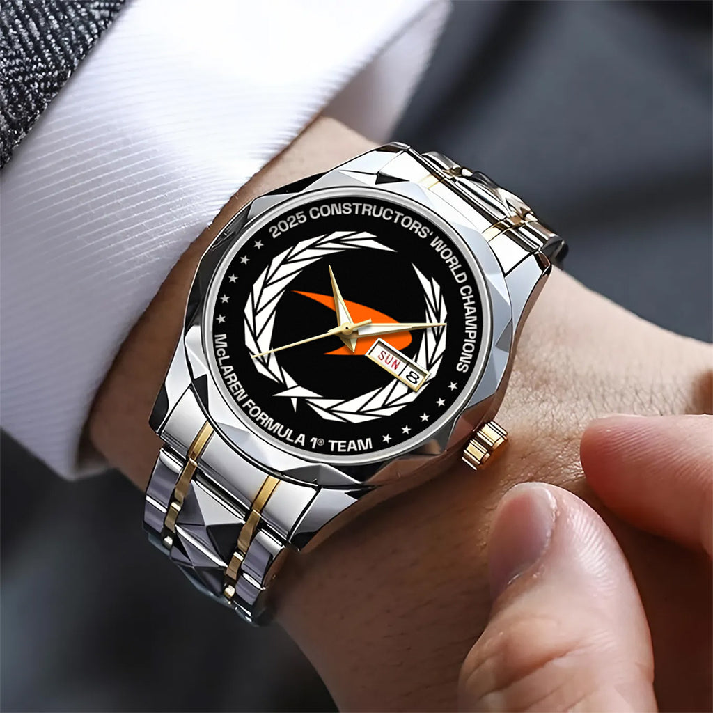 McLaren Formula 1 Team 2025 Constructors' 10 Times Alloy Luxury Quartz Watch – TANTN17190
