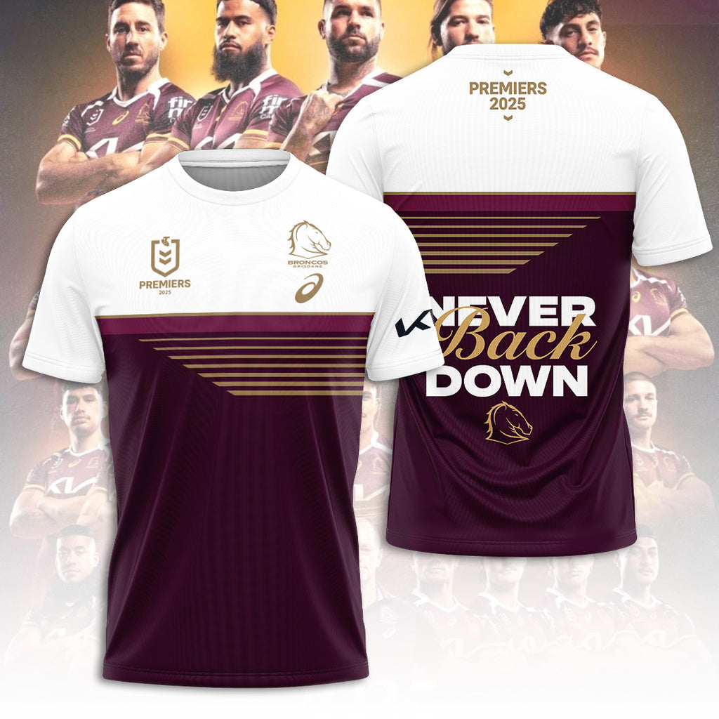 Brisbane Broncos 2025 Premiership 3D Apparel – TANTN17304