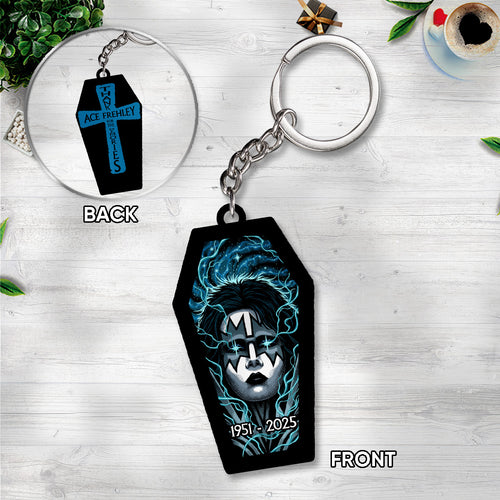 KISS x Ace Frehley Custom Shape 2-sided Keychain – TANTN17320