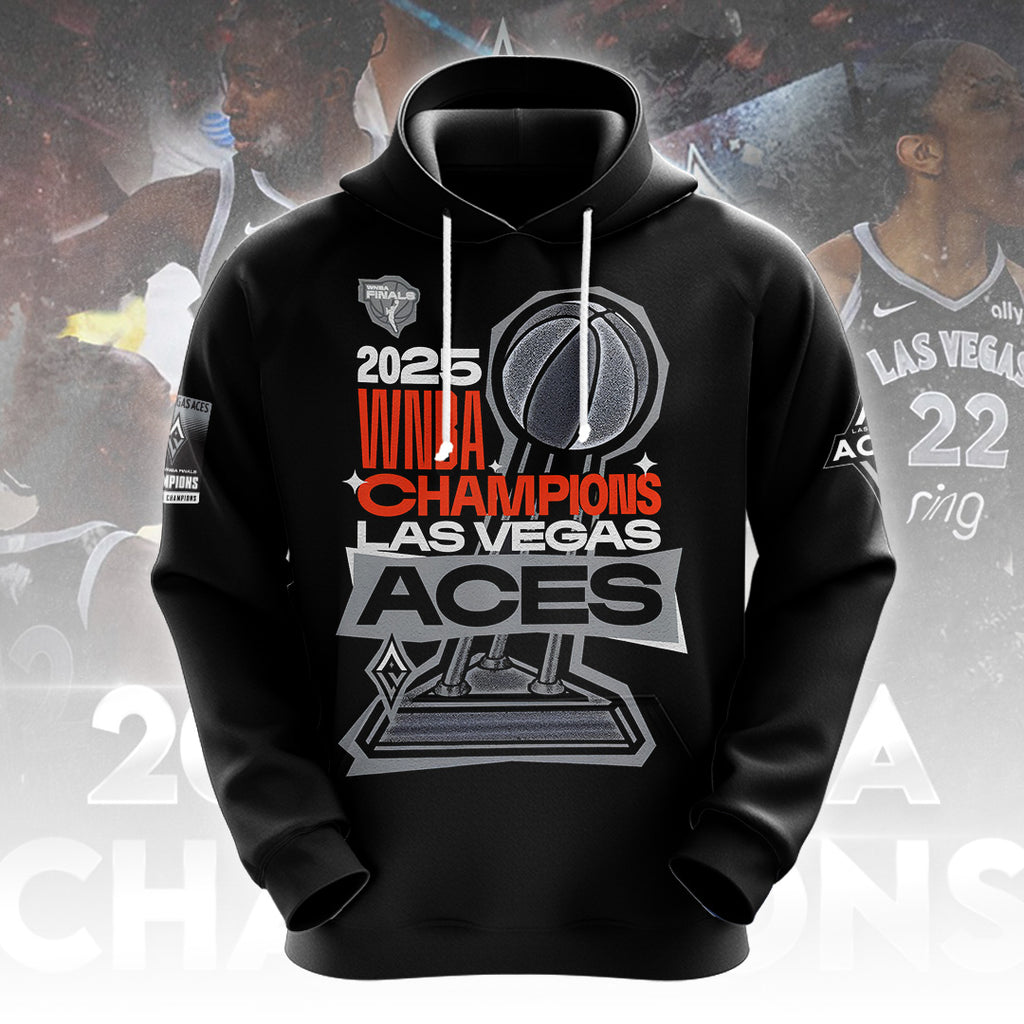 Las Vegas Aces 2025 WNBA Finals Champions 3D Apparel – TANTN17346