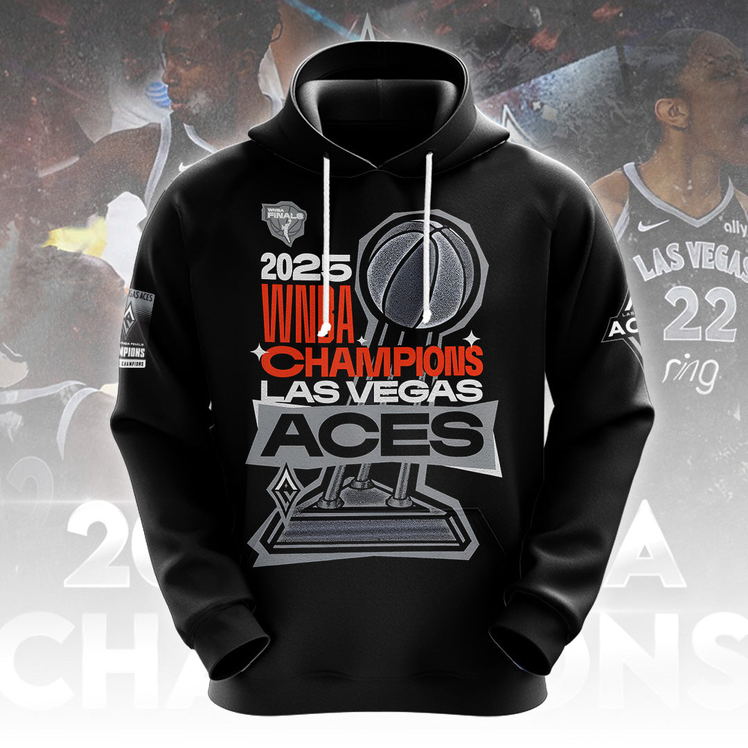 Las Vegas Aces 2025 WNBA Finals Champions 3D Apparel – TANTN17346