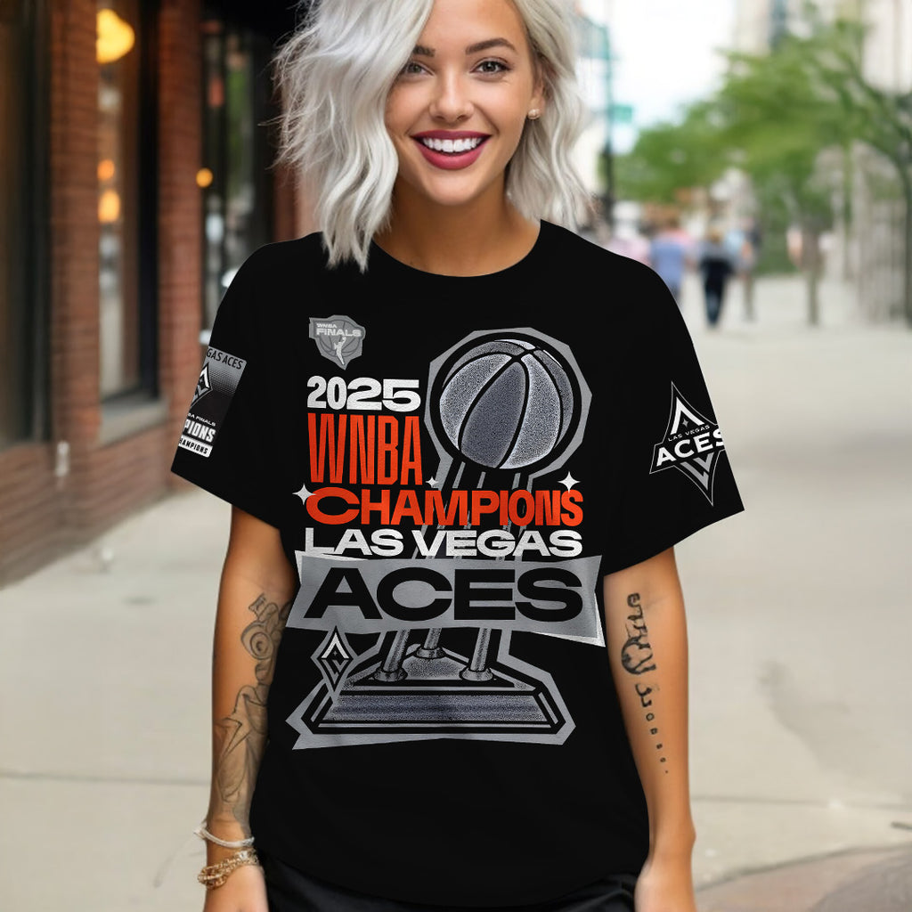 Las Vegas Aces 2025 WNBA Finals Champions 3D Apparel – TANTN17346