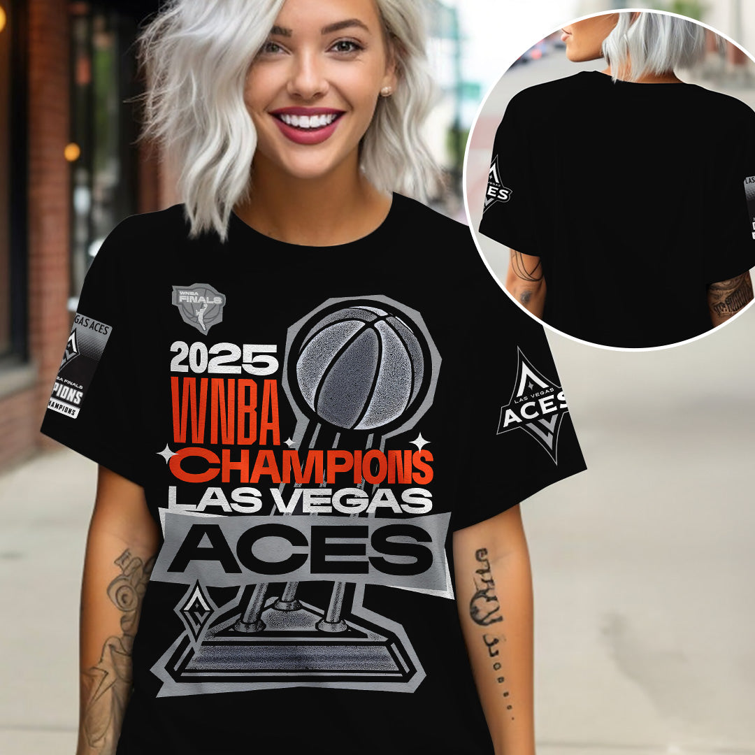 Las Vegas Aces 2025 WNBA Finals Champions 3D Apparel – TANTN17346