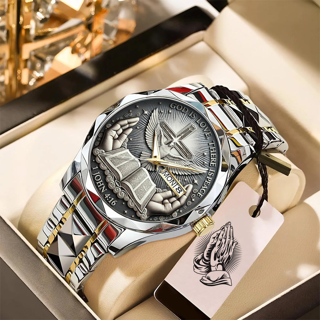 God Is Love, There Is Peace Alloy Luxury Quartz Watch – TANTN17368