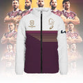 Brisbane Broncos 2025 Premiership 3D Stand Collar Puffer Jacket – TANTN17488