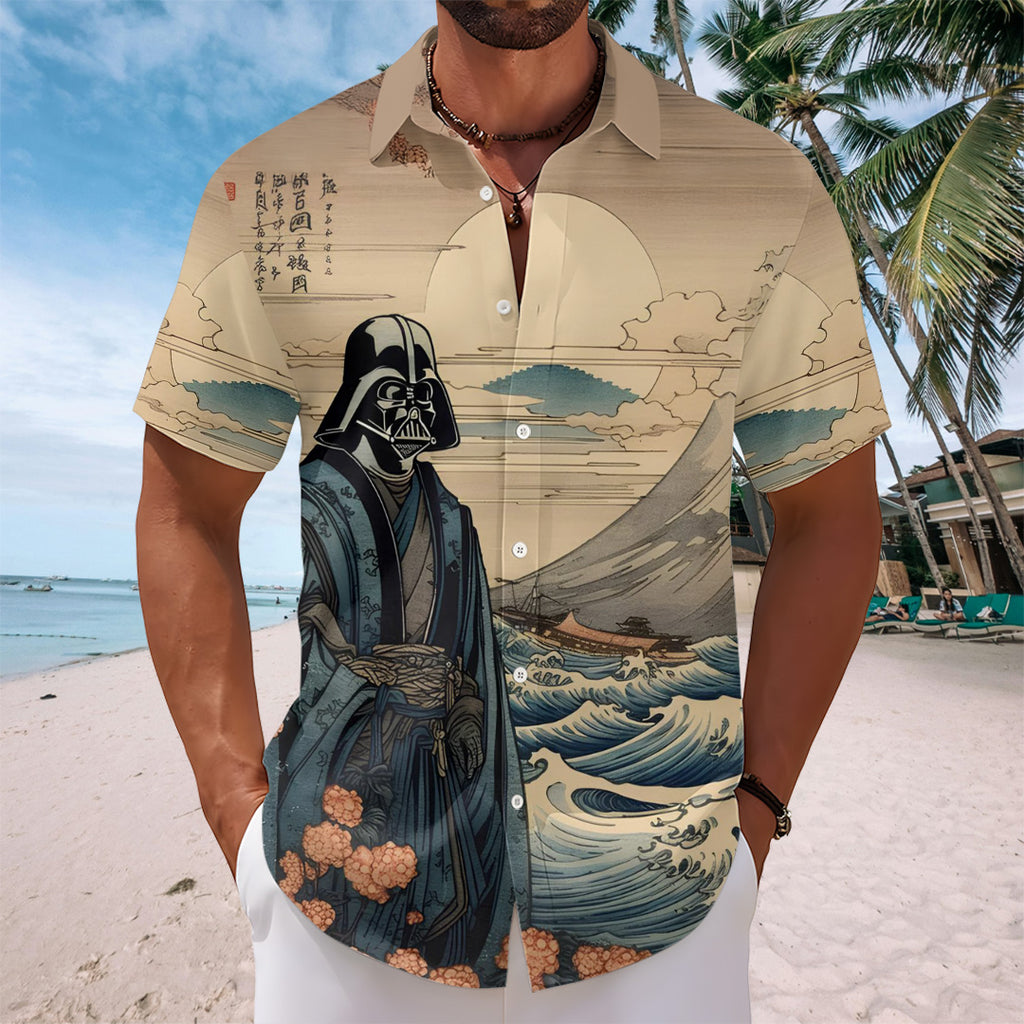 Star Wars Short Sleeve Button-Down Shirt – TANTN17552