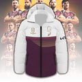 Brisbane Broncos 2025 Premiership Thickened Down Hooded Jacket – TANTN17633
