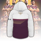 Brisbane Broncos 2025 Premiership Thickened Down Hooded Jacket – TANTN17633