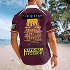 Brisbane Broncos 2025 Premiership Short Sleeve Button-Down Shirt – TANTN17699