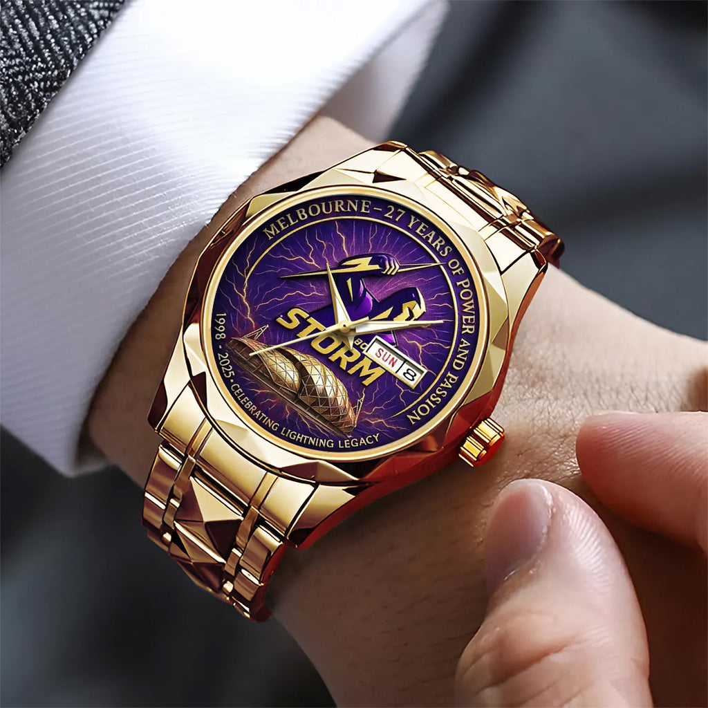 Melbourne Storm 27th Anniversary 2025 Alloy Luxury Quartz Watch – TANTN17805