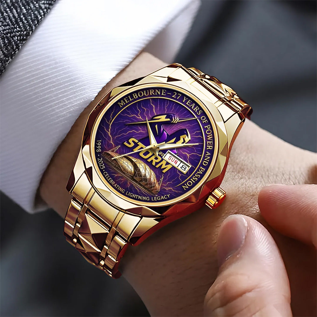 Melbourne Storm 27th Anniversary 2025 Alloy Luxury Quartz Watch – TANTN17805