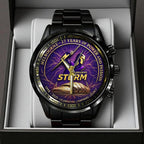 Melbourne Storm 27th Anniversary 2025 Black Stainless Steel Watch – TANTN17806