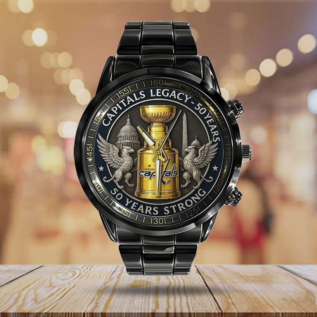 Washington Capitals 50 Years Black Stainless Steel Watch – TANTN17828