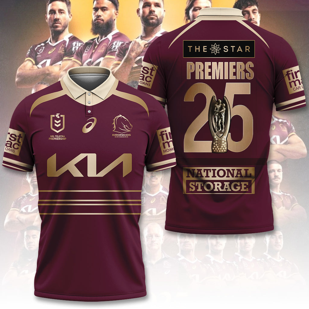 Brisbane Broncos 2025 Premiership 3D Apparel – TANTN17896