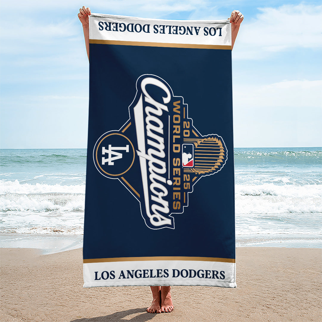 Los Angeles Dodgers World Series 2025 Rectangle Beach Towel – TANTN18178