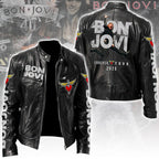 Bon Jovi Motorcycle Leather Jacket – TANTN18361