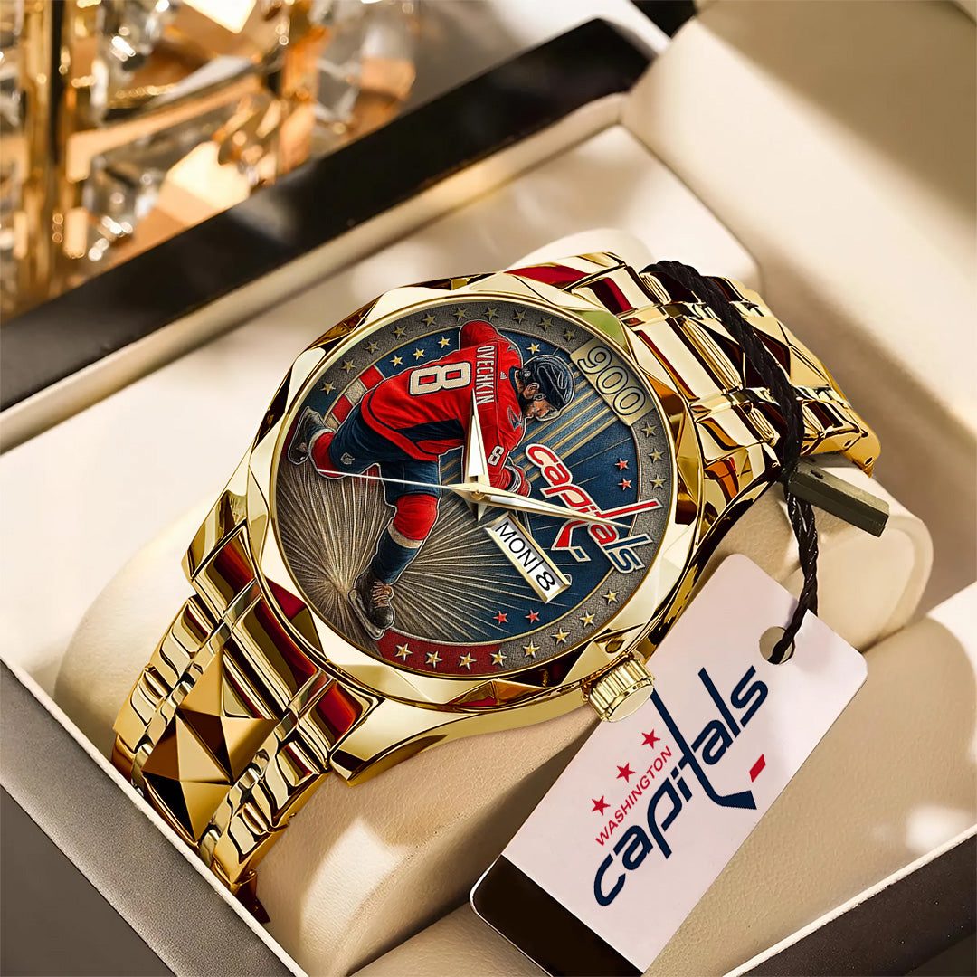 Alex Ovechkin x Washington Capitals Alloy Luxury Quartz Watch – TANTN18400