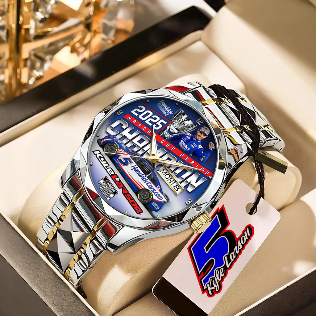 Kyle Larson 2025 NASCAR Cup Series Champion Alloy Luxury Quartz Watch – TANTN18544