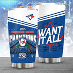Toronto Blue Jays 2025 American League Champions Tumbler Cup – TANTN18579