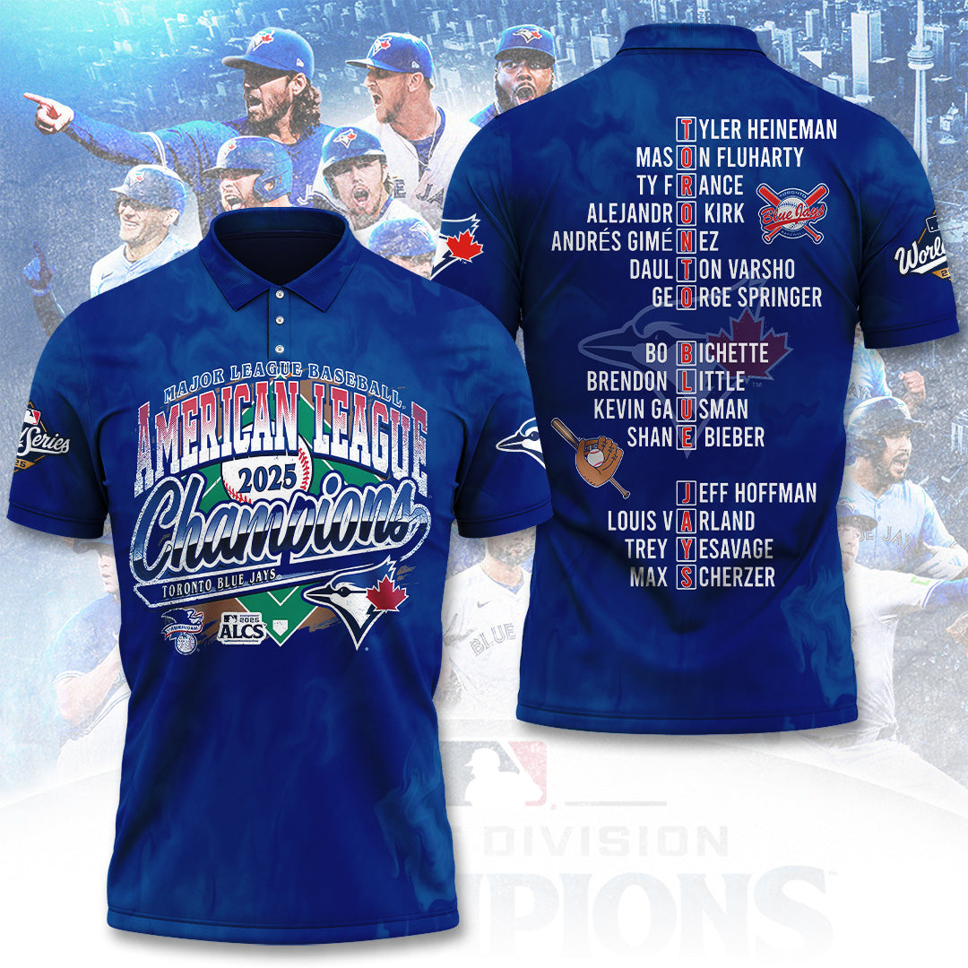 Toronto Blue Jays WinCraft 2025 American League Champions 3D Apparel – TANTN18586
